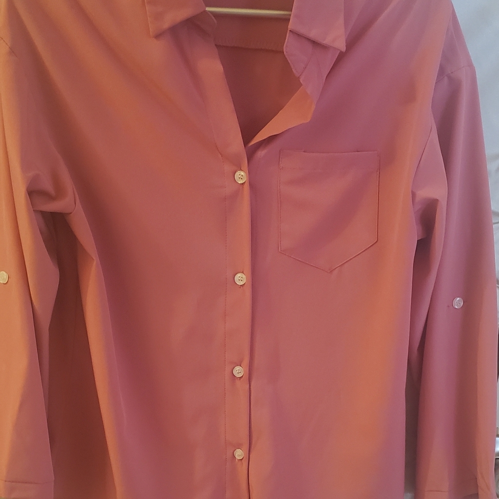 Pink Cocoa Danny Split Collar Blouse